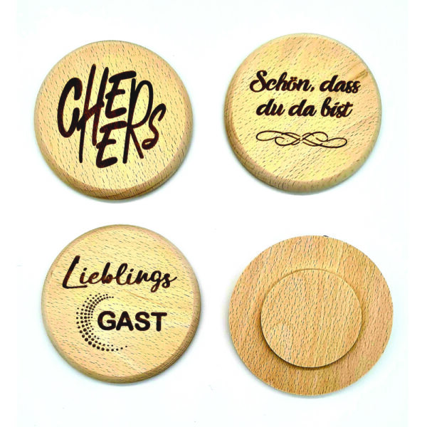 Glasabdeckungen 6er Set