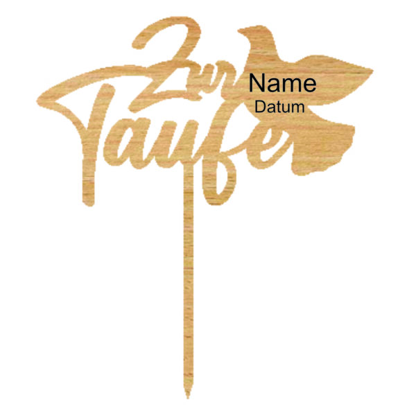 Cake Topper Taufe